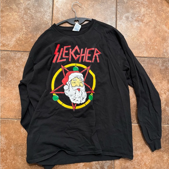 Metal Christmas long sleeve tee - Picture 3 of 3